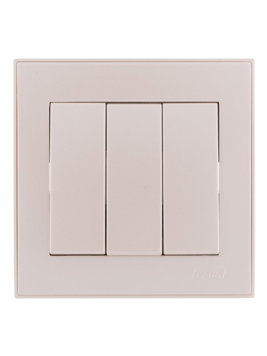 Выключатель тройной Lezard Rain 703-3030-109
