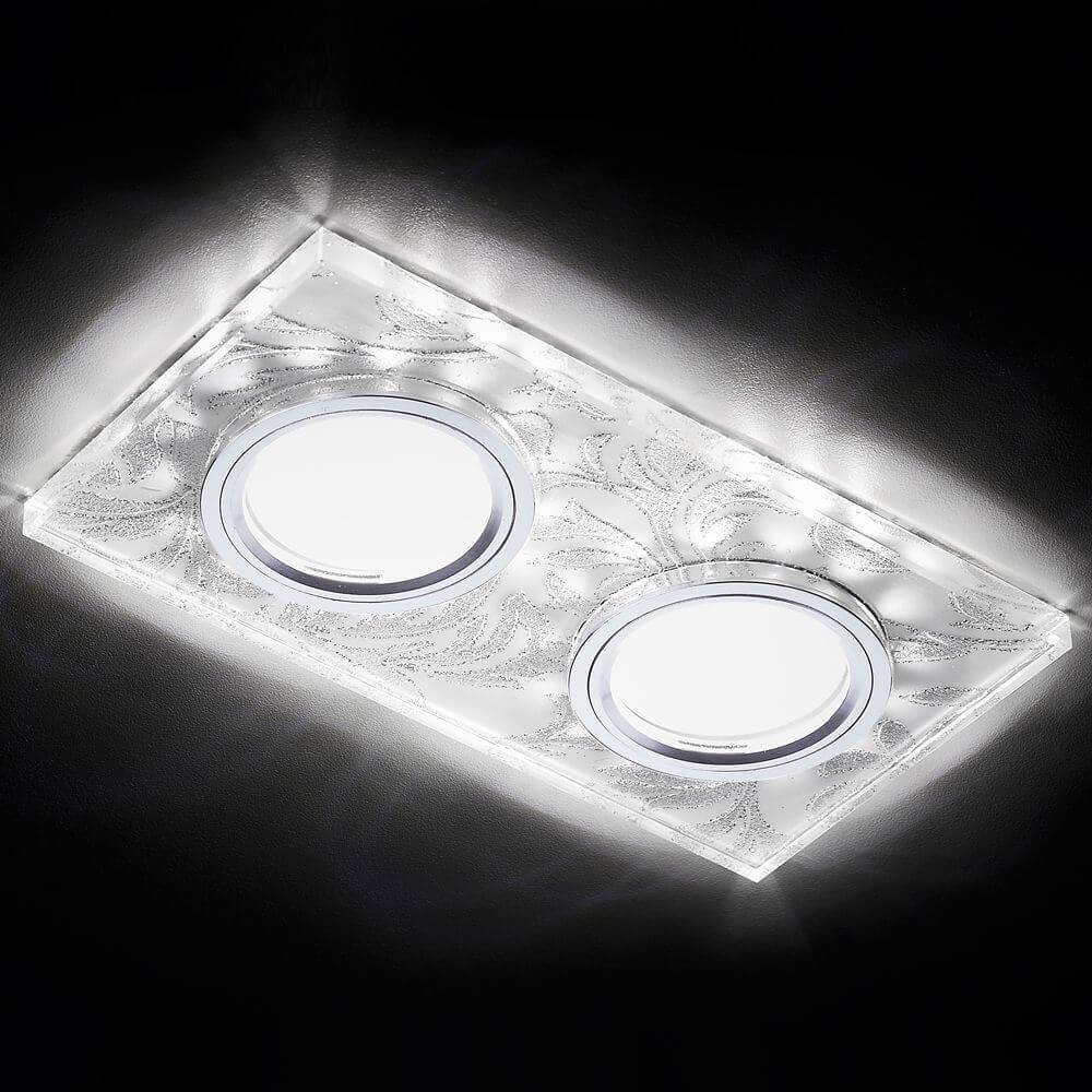 Встраиваемый светодиодный светильник Ambrella Light Led S234/2 W/CH/WH