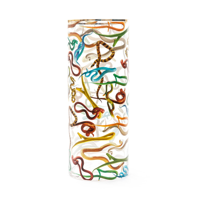 Ваза Snakes Big Seletti Toiletpaper Glass Vase 14201