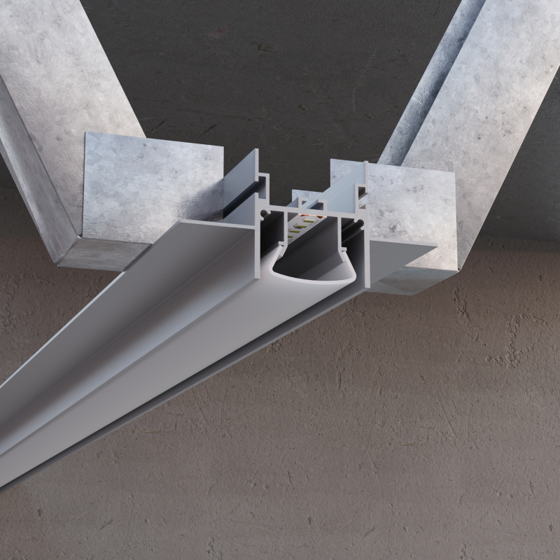 Алюминиевый профиль для натяжного/подвесного потолка Apeyron 08-56