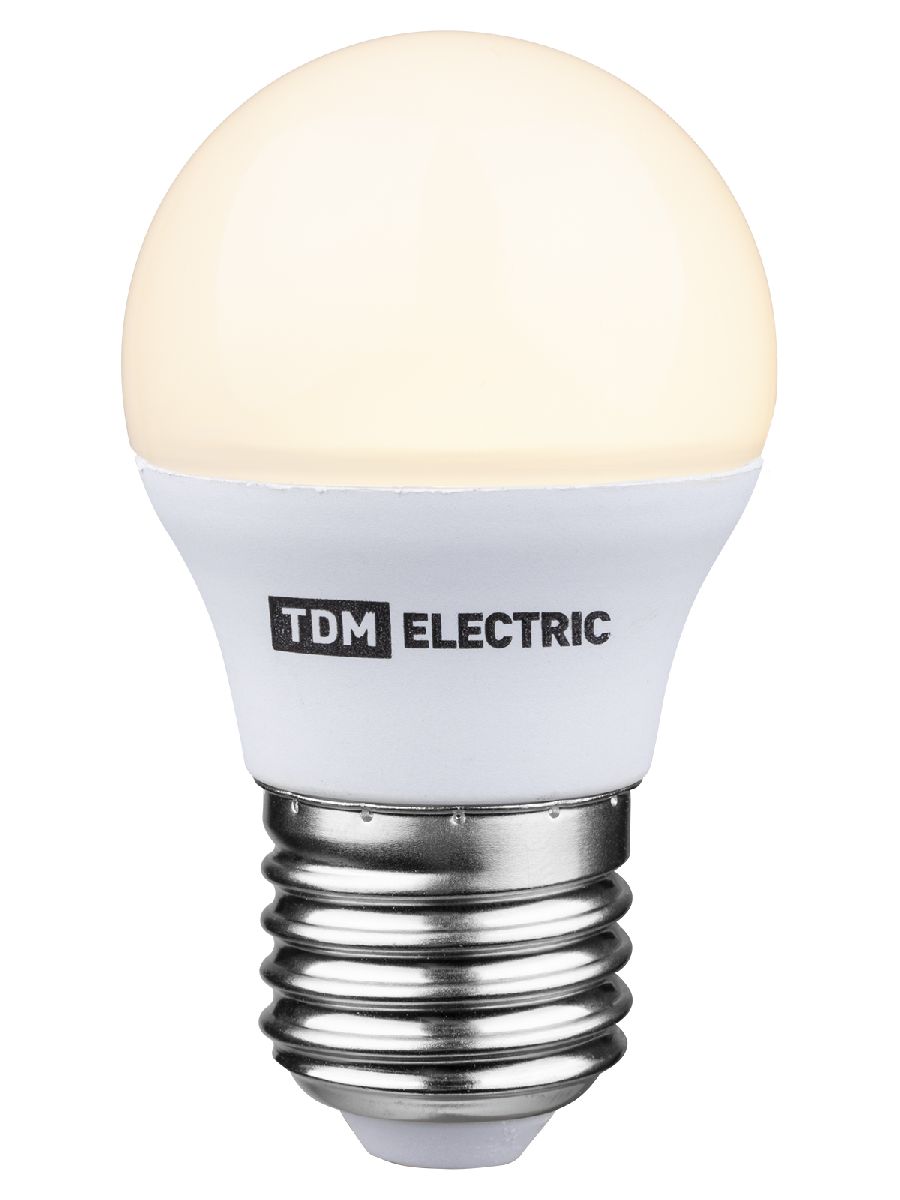 Лампа светодиодная диммируемая TDM Electric E27 6W 3000K прозрачная SQ0340-0203