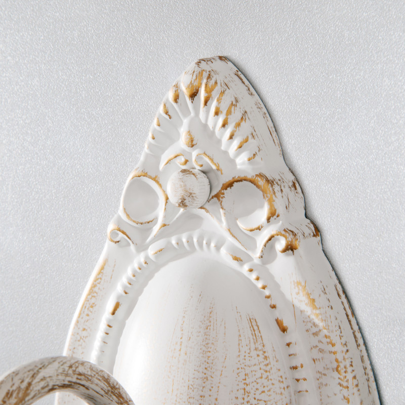 Бра Eurosvet 10104/1 белый с золотом/тонированный хрусталь Strotskis