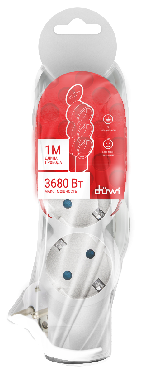 Удлинитель бытовой Duwi 32076 0