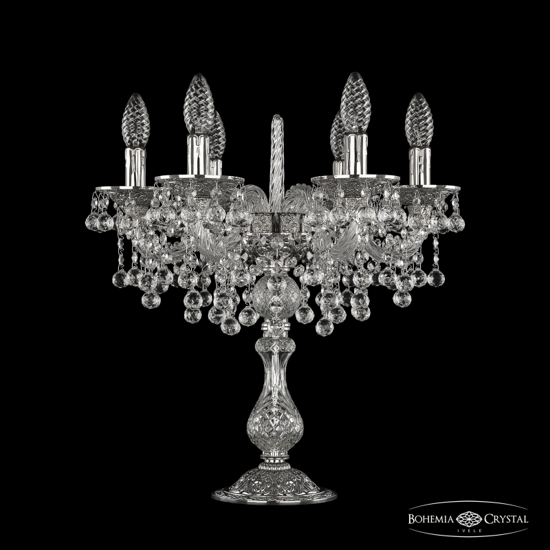 Настольная лампа Bohemia Ivele Crystal 16109L8/6/141-40 Ni