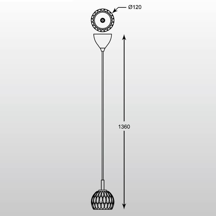 Подвесной светильник Zumaline AURELIA P0404-01A-F4AC