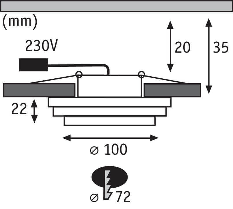 Встраиваемый светодиодный светильник Paulmann Premium Name 92931