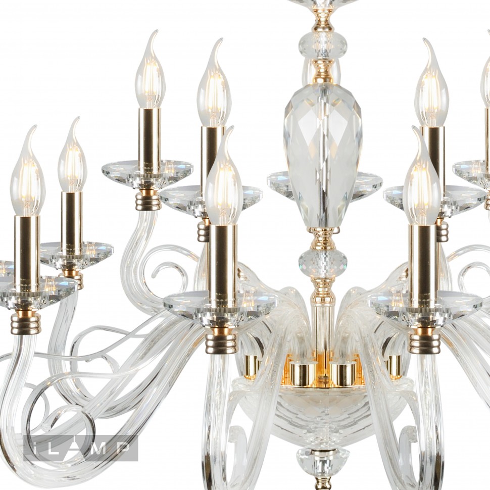 Подвесная люстра iLamp Modo P2328-10+5 GD