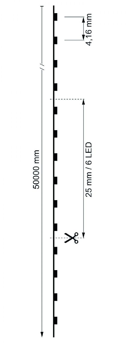 Светодиодная лента Deko-Light COB 24В 3528 900Вт 3000K 50м IP20 930514