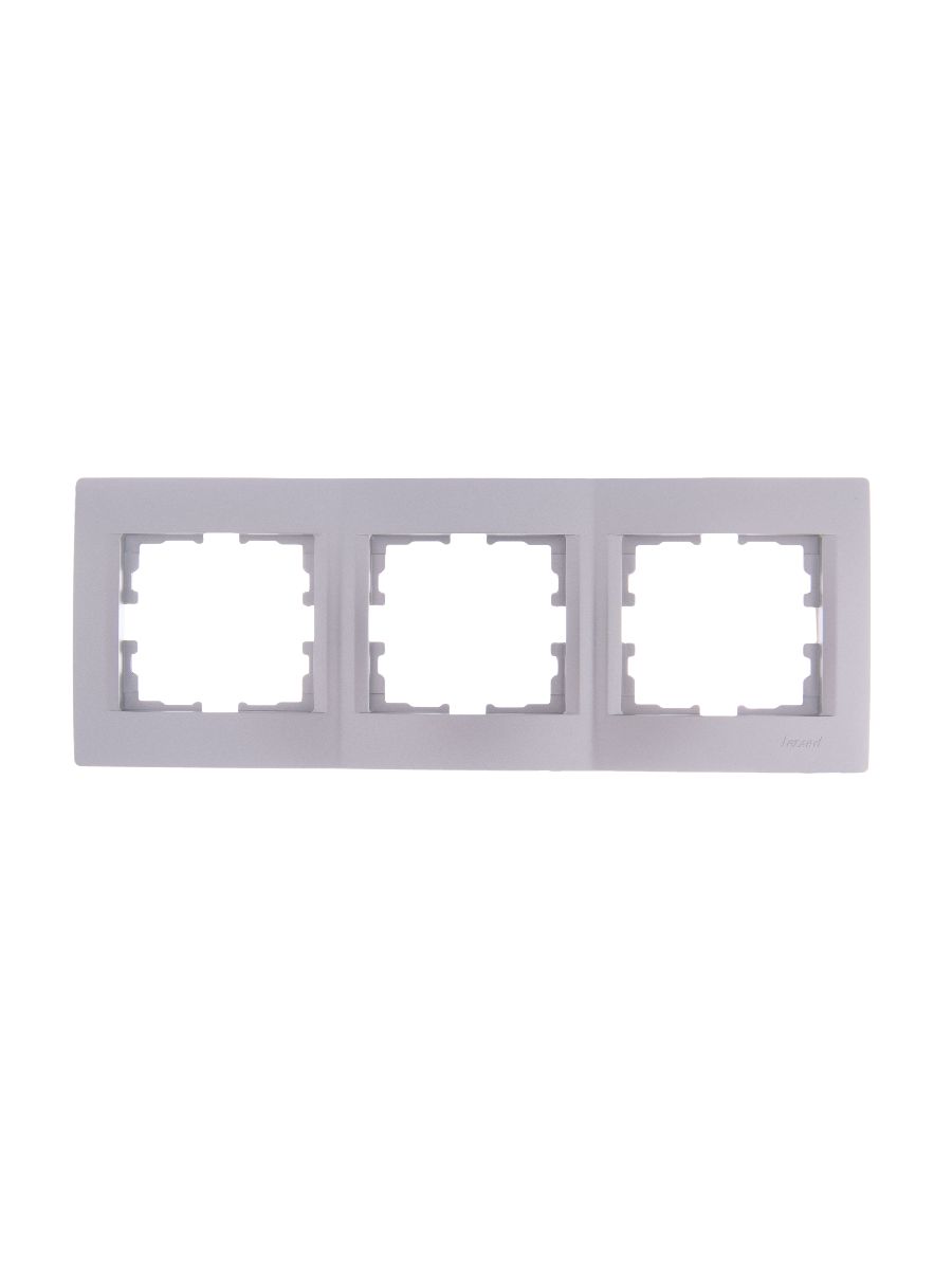 Рамка 3-местная горизонтальная Lezard Karina 707-4300-148