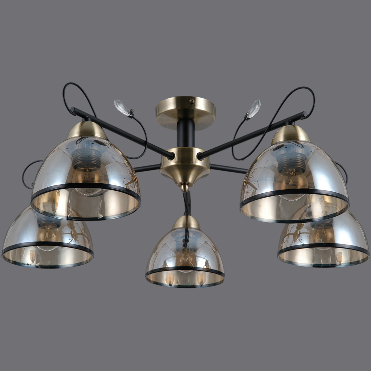 Потолочная люстра Illumico IL0251-5CSQ-79 BK AB