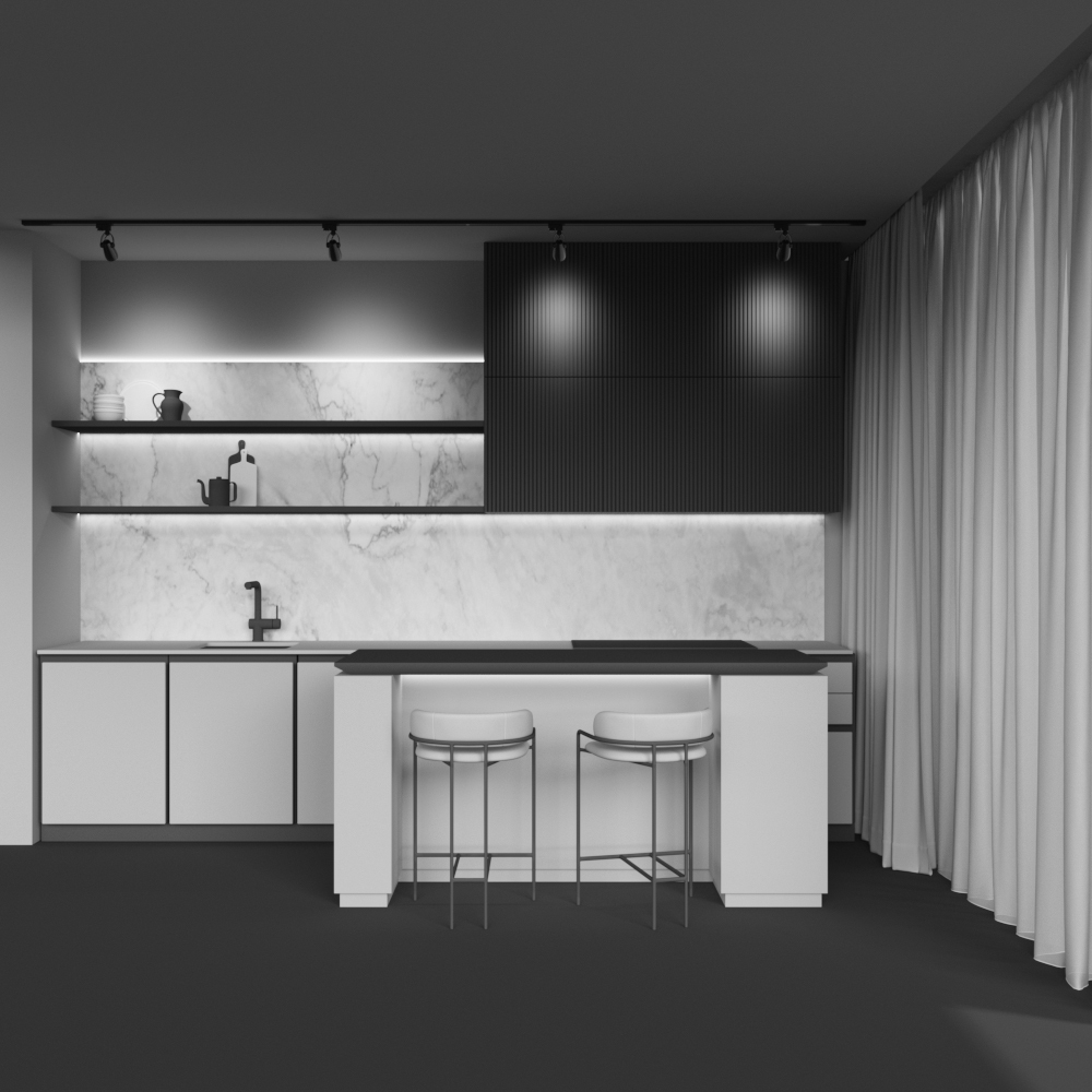 Трековый светильник Maytoni Track TR001-1-GU10-B