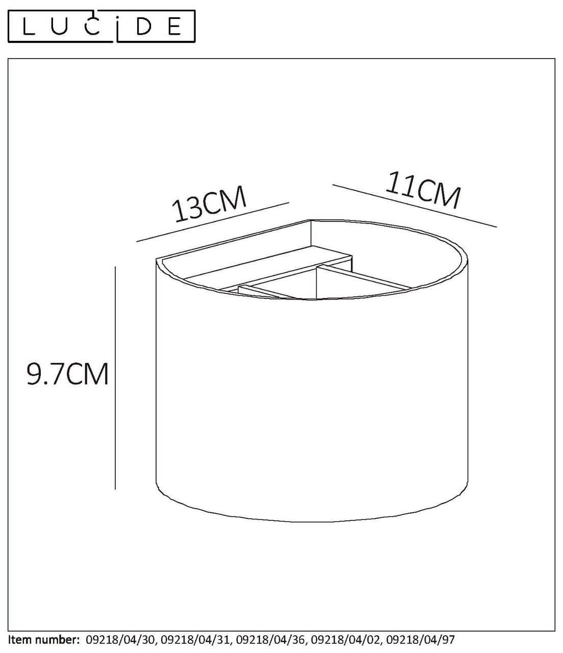 Настенный светильник Lucide XIO 09218/04/02
