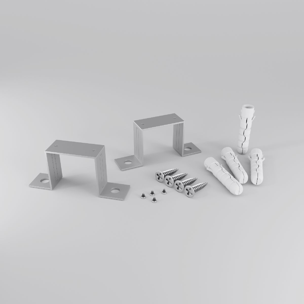 Комплект крепления для встроенного монтажа радиусного профиля (2 шт.) Maytoni Led strip ALM-3535R-4MT