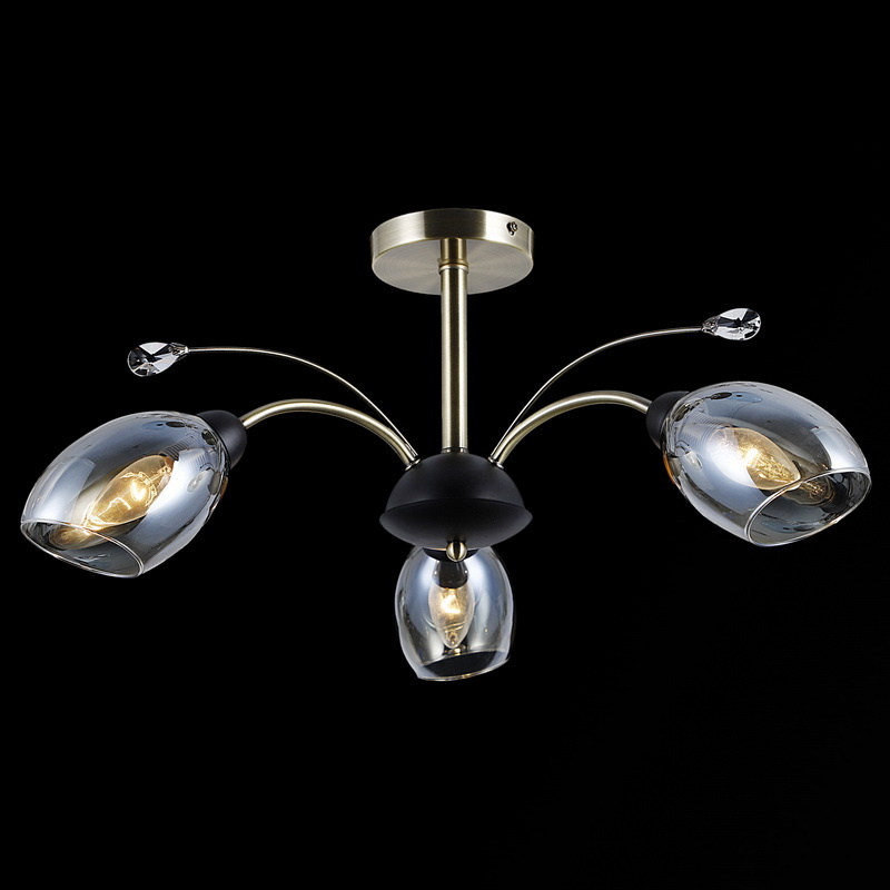 Люстра на штанге Illumico IL9737-3CSQ-29 BK AB