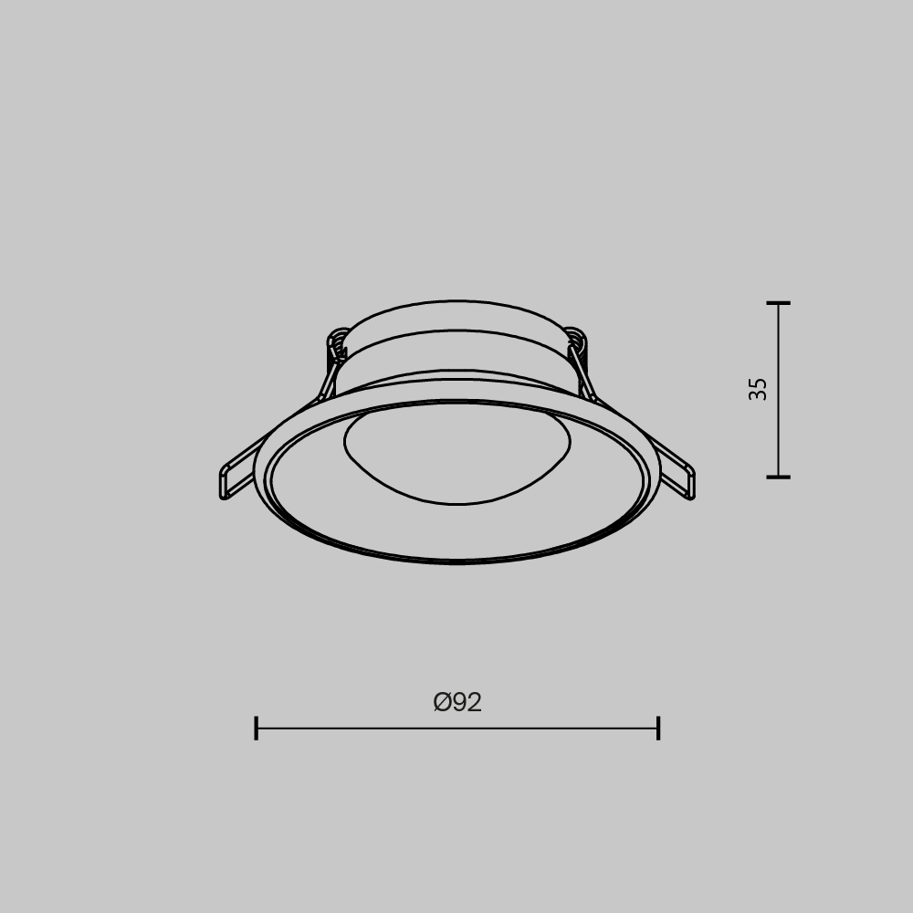 Встраиваемый светильник Maytoni Spark DL096-GU10-W