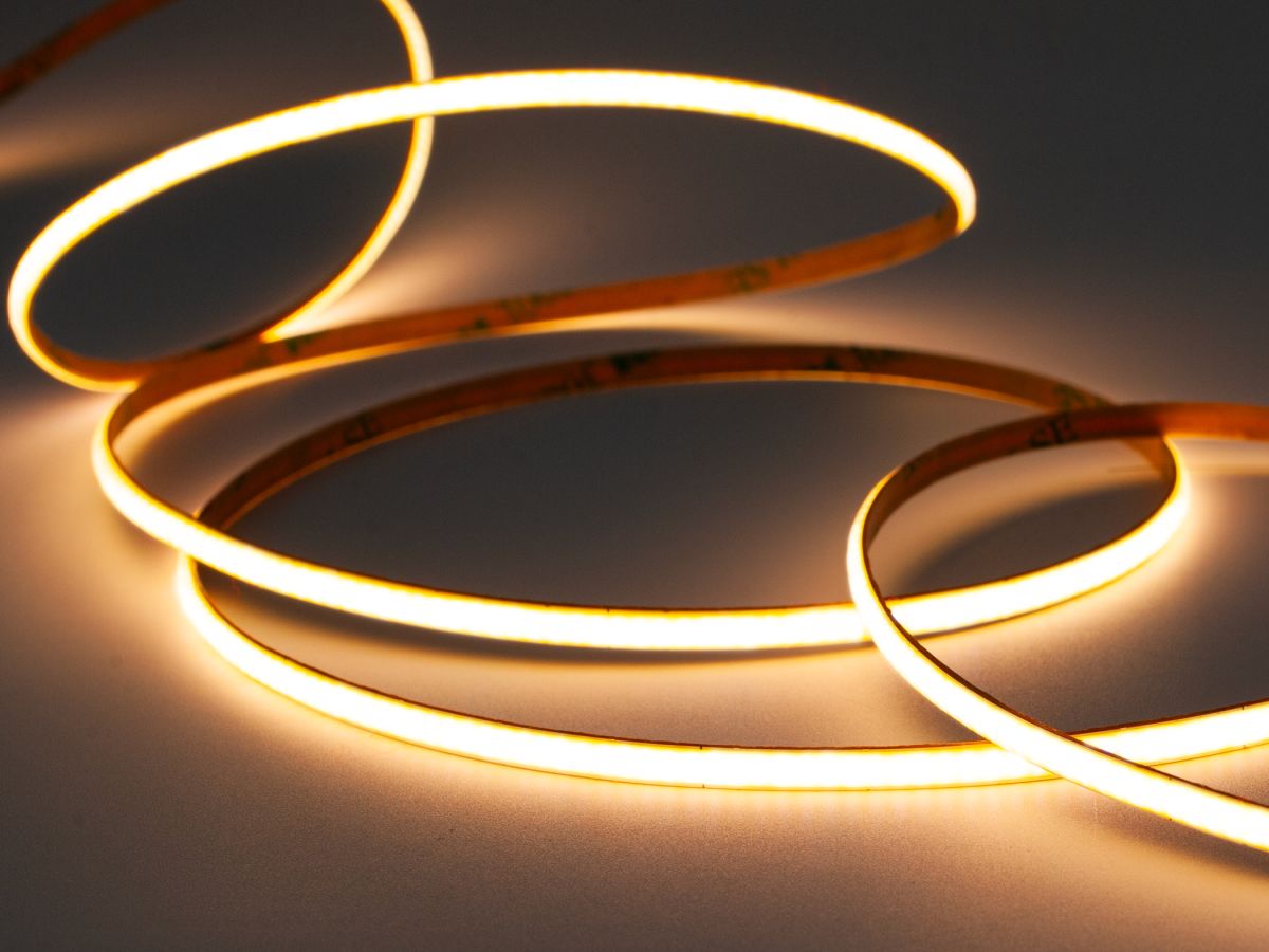 Светодиодная лента узкая LEDS POWER COB 480/м (8Вт/м) 24В теплая 4мм 008097