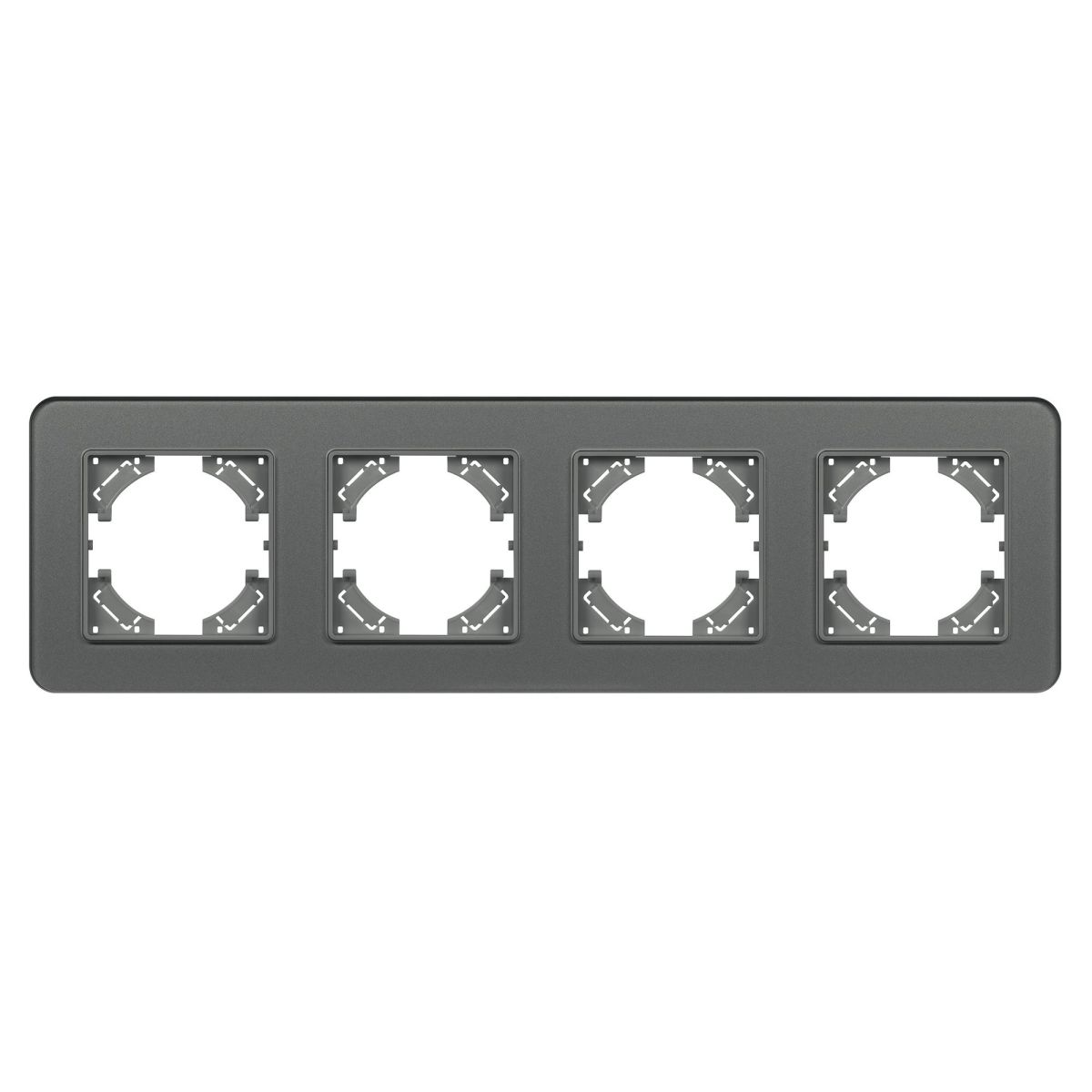 Рамка на 4 поста стеклянная Arlight FRM-OMALI-SFGS-4-GR 049718