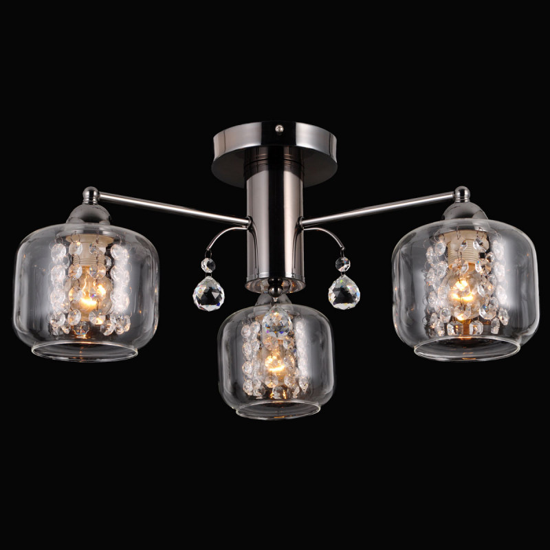 Накладная люстра Natali Kovaltseva LAINA 75091/3C DARK CHROME
