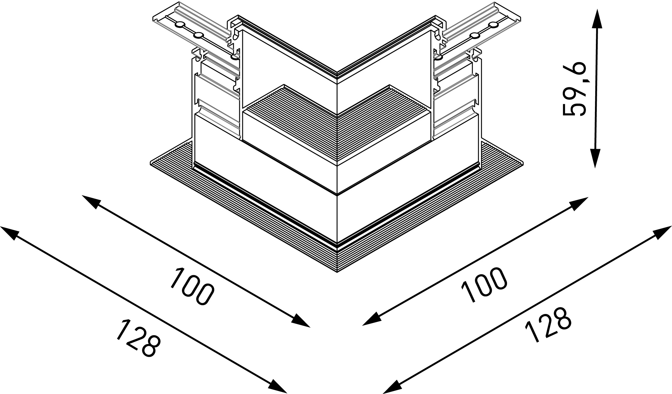 Коннектор угловой Lumker SY-LINK-CNLV-T1-WH 013607