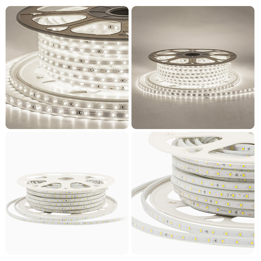 Светодиодная лента Apeyron Стандарт 220В 2835 6Вт/м 4000К 50м IP65 17-43