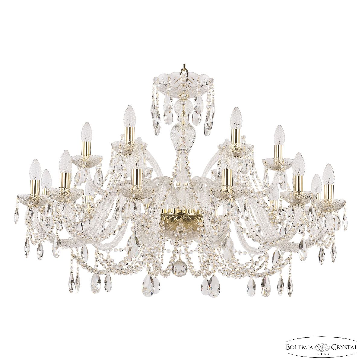 Подвесная люстра Bohemia Ivele Crystal 105/12+6/360 G