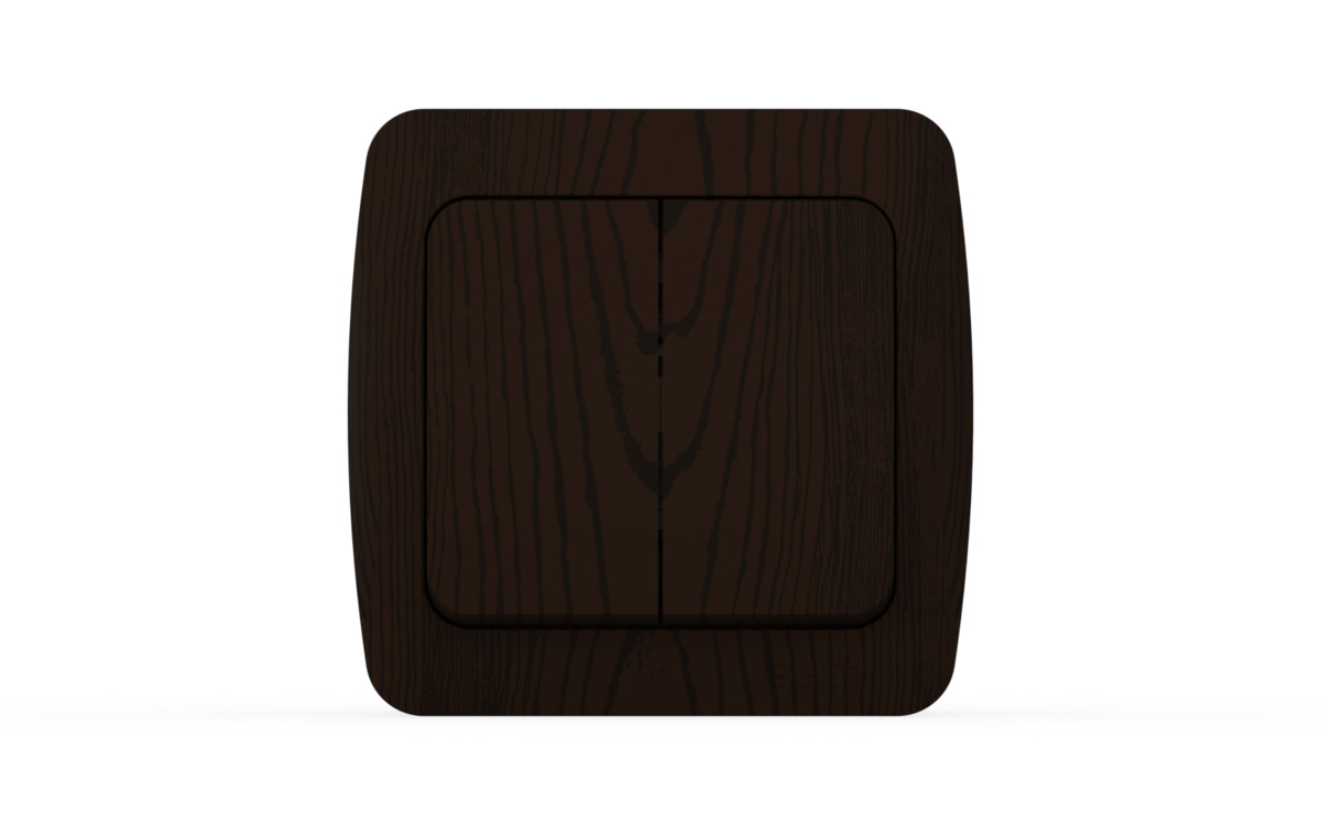 Выключатель двухклавишный ELBI Alsu 504-010400-202