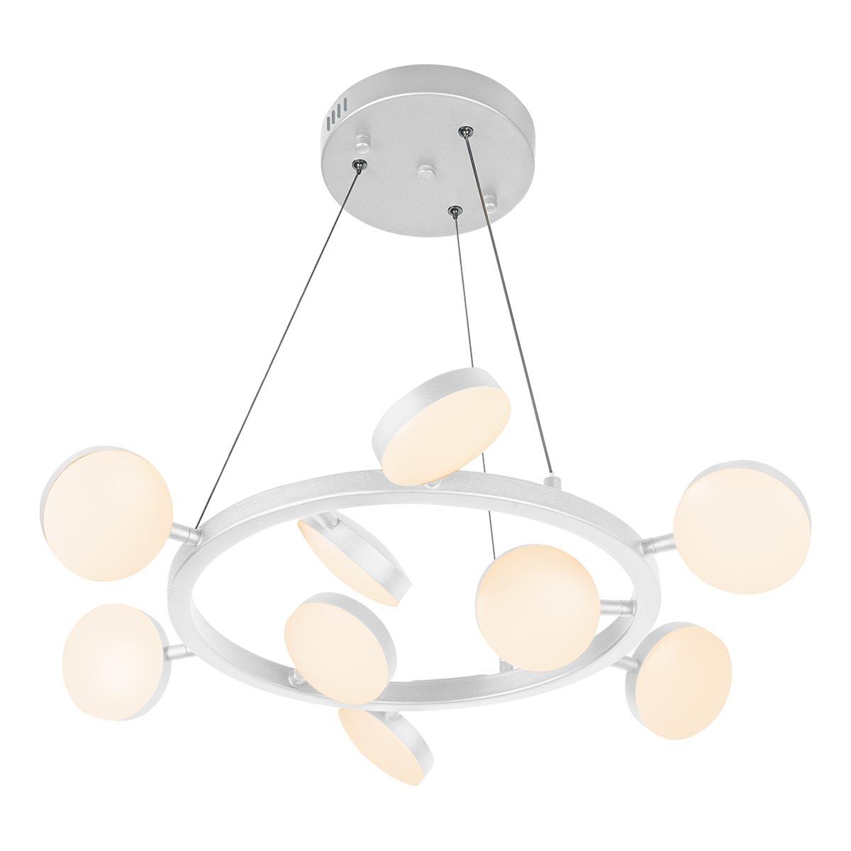 Подвесная светодиодная люстра с пультом iLedex Totes FS-016-D9 63W WH