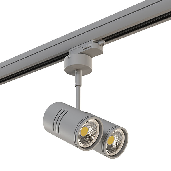 Трековый светильник Lightstar Track 3 gray A3T214449