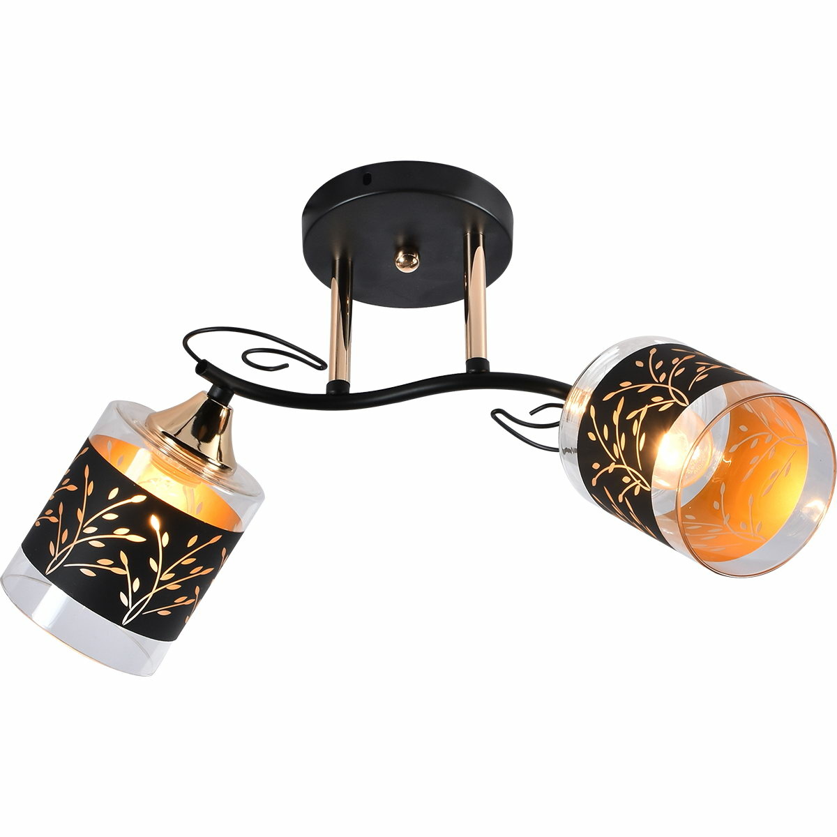 Люстра на штанге Reluce 01295-0.3-02 BK+FGD