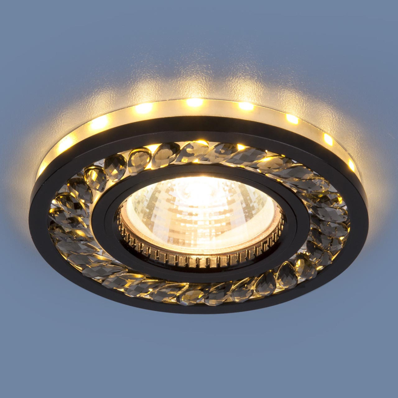 Встраиваемый светильник Elektrostandard 8355 MR16 GC/BK тонированный/черный 4690389105159