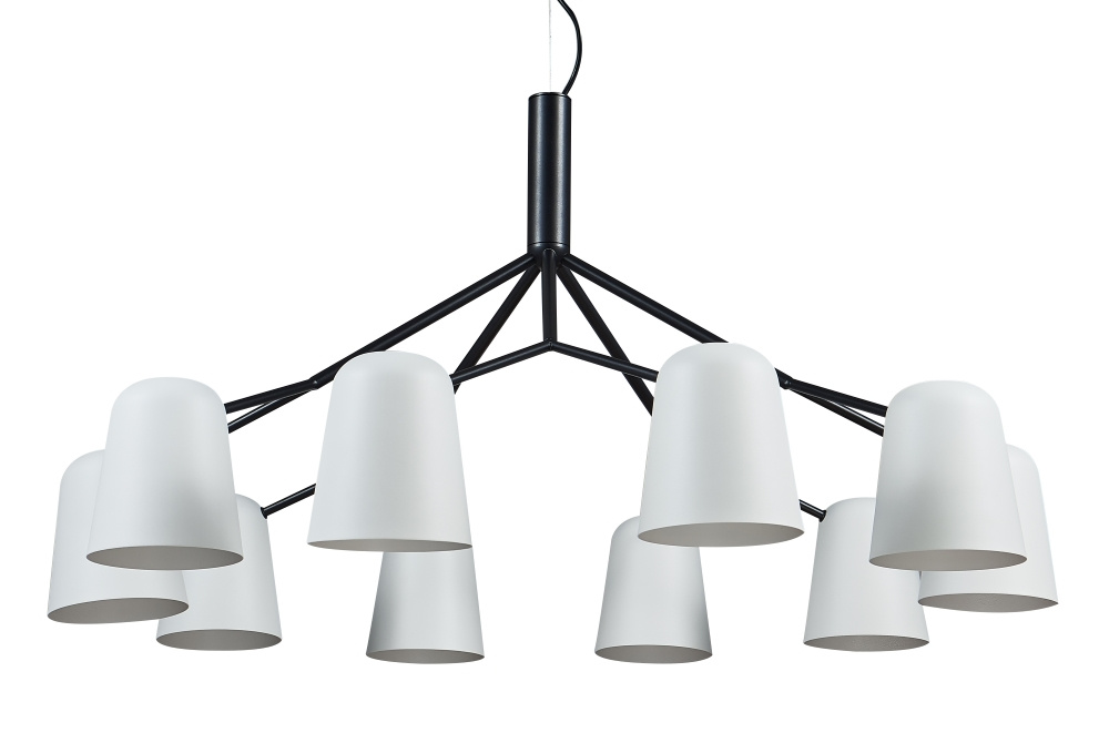 Подвесная люстра Crystal Lux ENRIQUE SP10 BLACK/WHITE