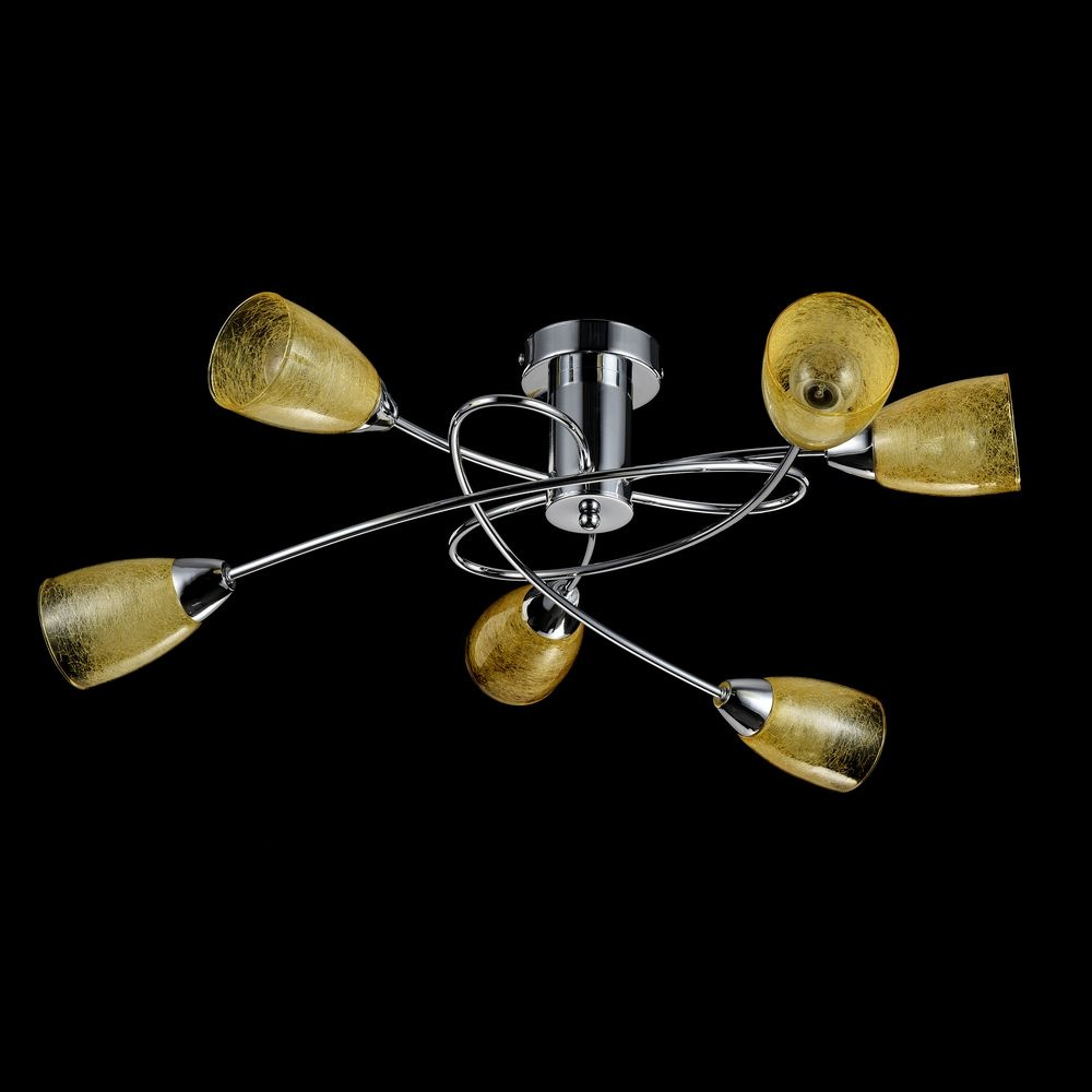 Потолочная люстра Freya Flash FR5103-CL-06-YE