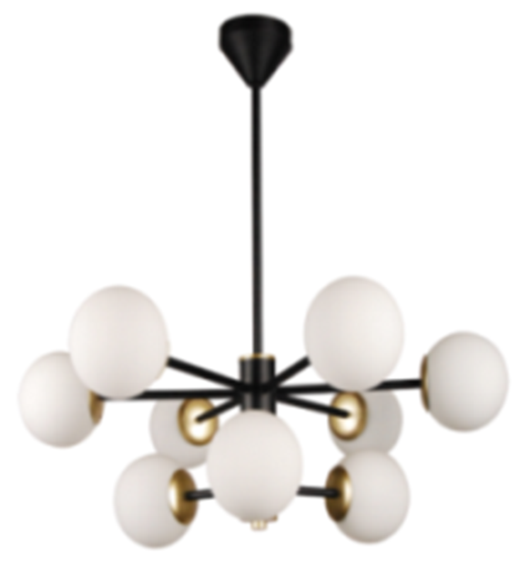 Подвесная люстра Elvan JD4516-09 BK+W