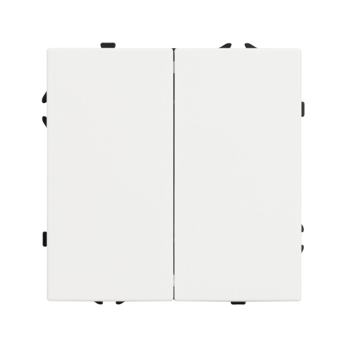 Механизм выключателя двухклавишный проходной Arlight SWT-NOBE-MKP2-SFPL-WH (230V, 10A) 054242