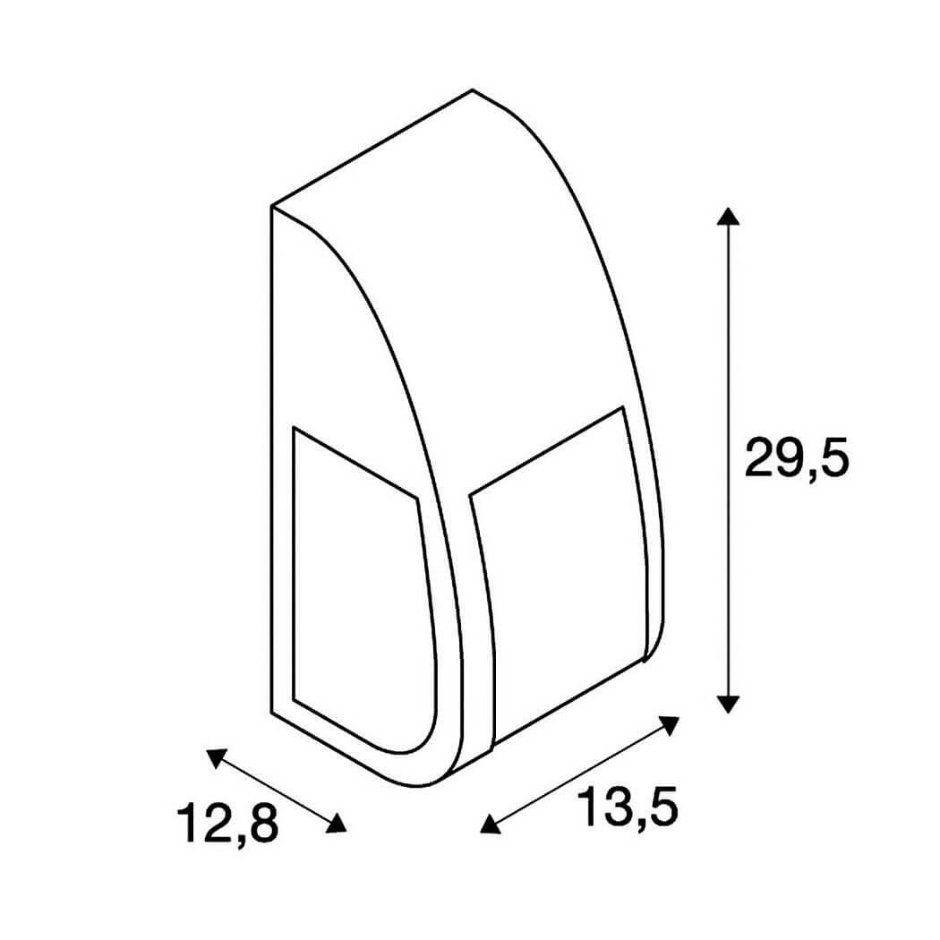 Уличный настенный светильник SLV Keras Elt 227176