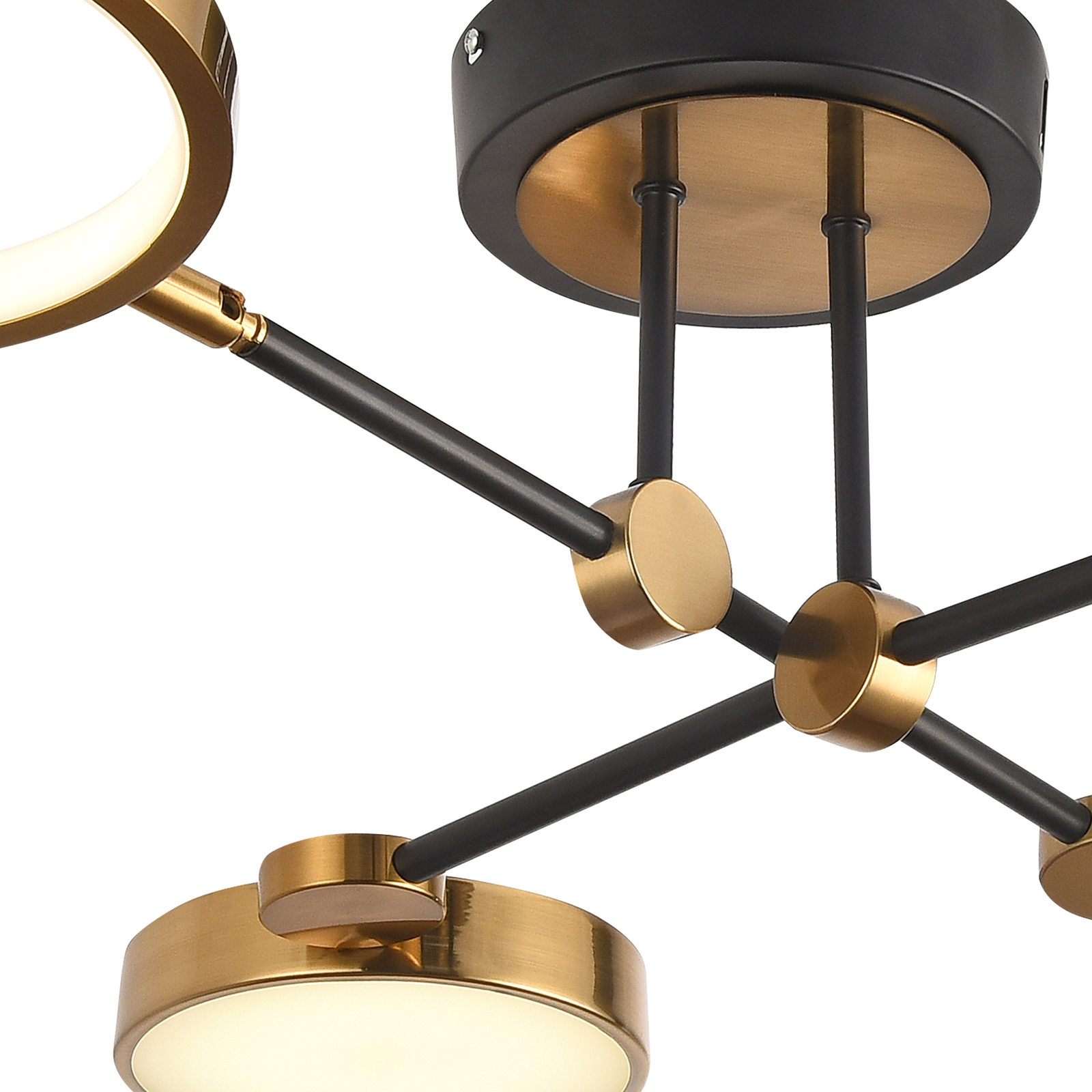 Потолочная люстра Natali Kovaltseva LED LAMPS 81102/4C BRASS BLACK