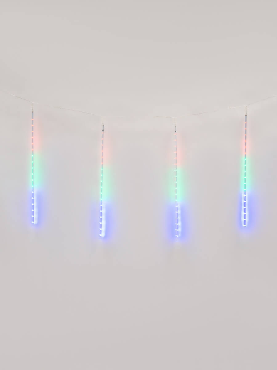 Уличная светодиодная гирлянда (11122) Uniel занавес Падающие звезды 220V разноцветный ULD-E2405-240/DTK MULTI IP44 METEOR