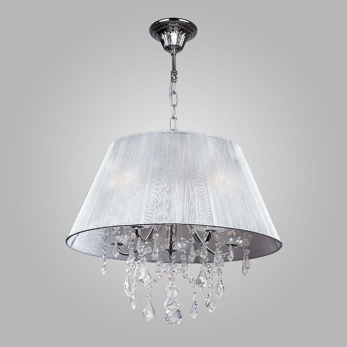 Подвесной светильник Eurosvet Odette 3125/5 хром/серебристый Strotskis 00000053601