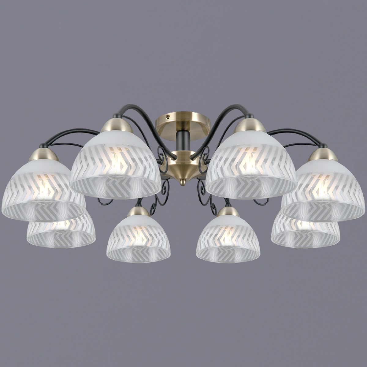 Потолочная люстра Illumico IL0435-8CSQ-24 BK AB SPICA