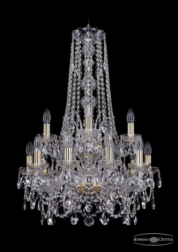 Подвесная люстра Bohemia Ivele 1411/10+5/195/h-83/2d/G