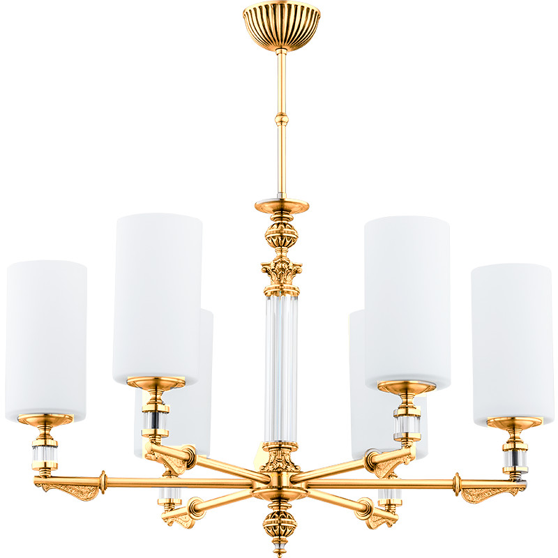 Люстра на штанге Kutek MERANO-SZKLANY KLOSZ MER-ZW-6(Z)