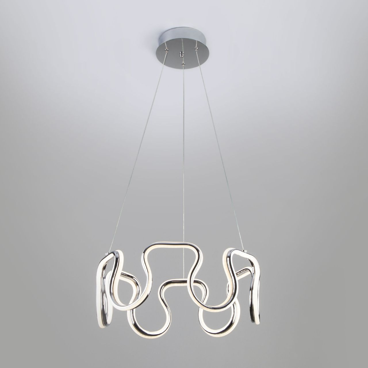 Подвесной светодиодный светильник Eurosvet Sorge 90171/2 хром