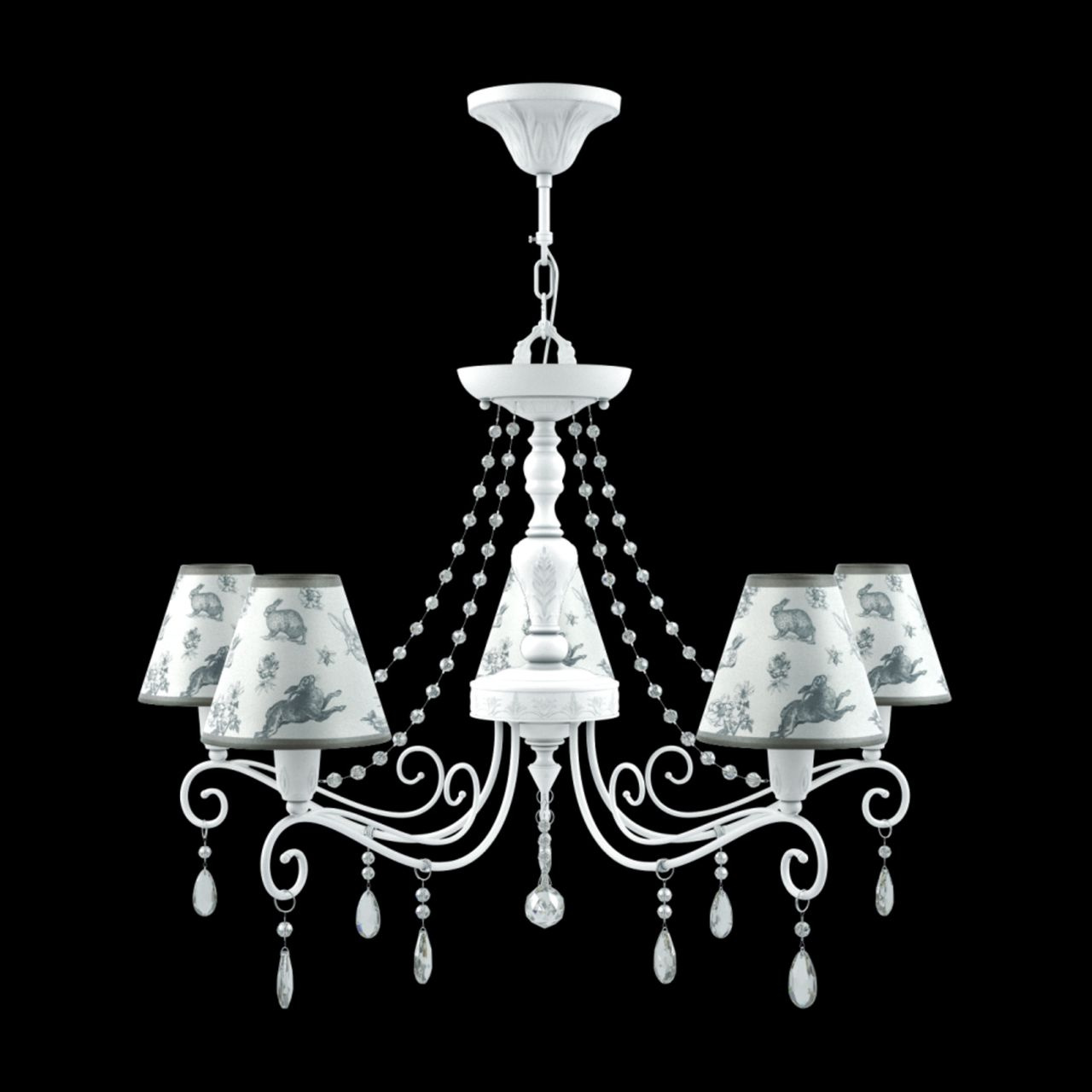 Подвесная люстра Lamp4you Provence E4-05-WM-LMP-O-8-CRL-E4-05-TR-UP