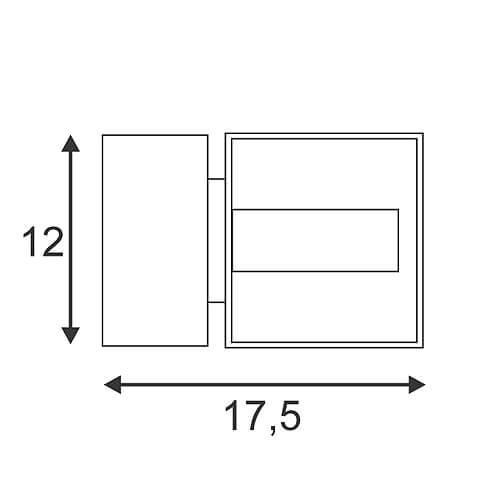 Уличный настенный светильник SLV Sitra 230355