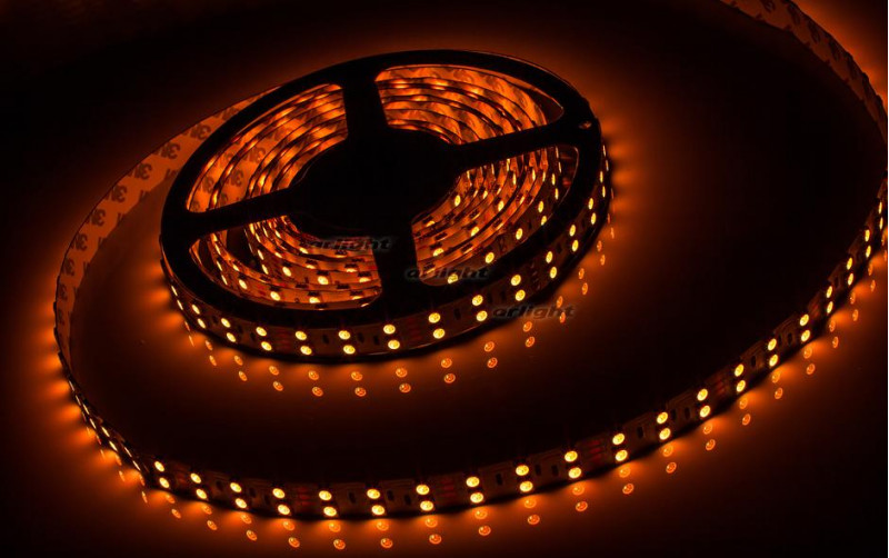 Светодиодная лента Arlight RT 2-5000 24V RGB 2x2 (5060, 600 LED, LUX) 011205