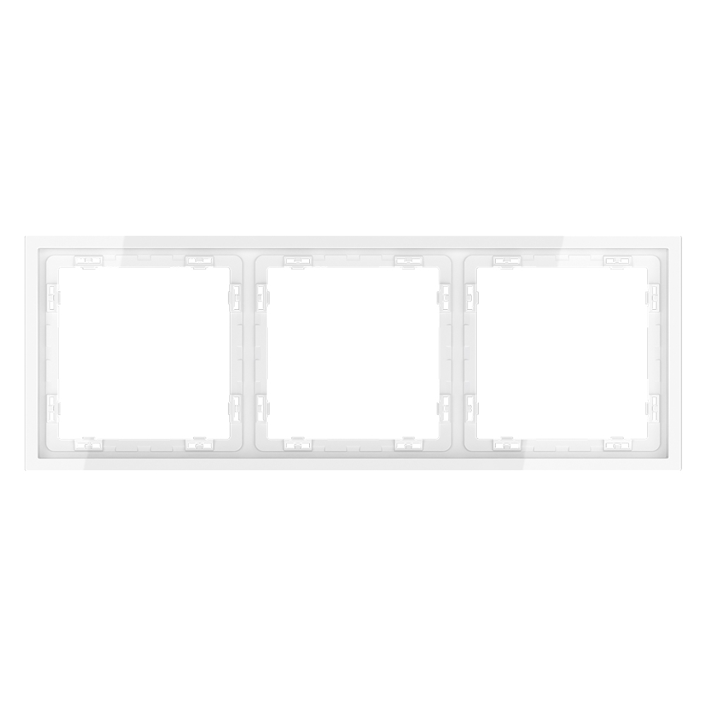Рамка на 3 поста Voltum S70 VLS100301 (белый глянцевый)