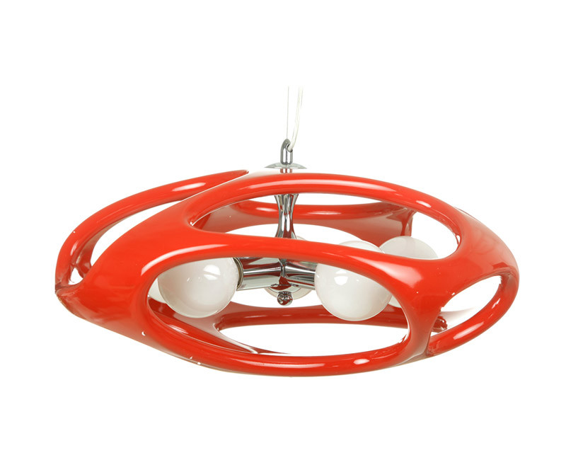 Подвесная люстра красная Kink Light 5333-5,06