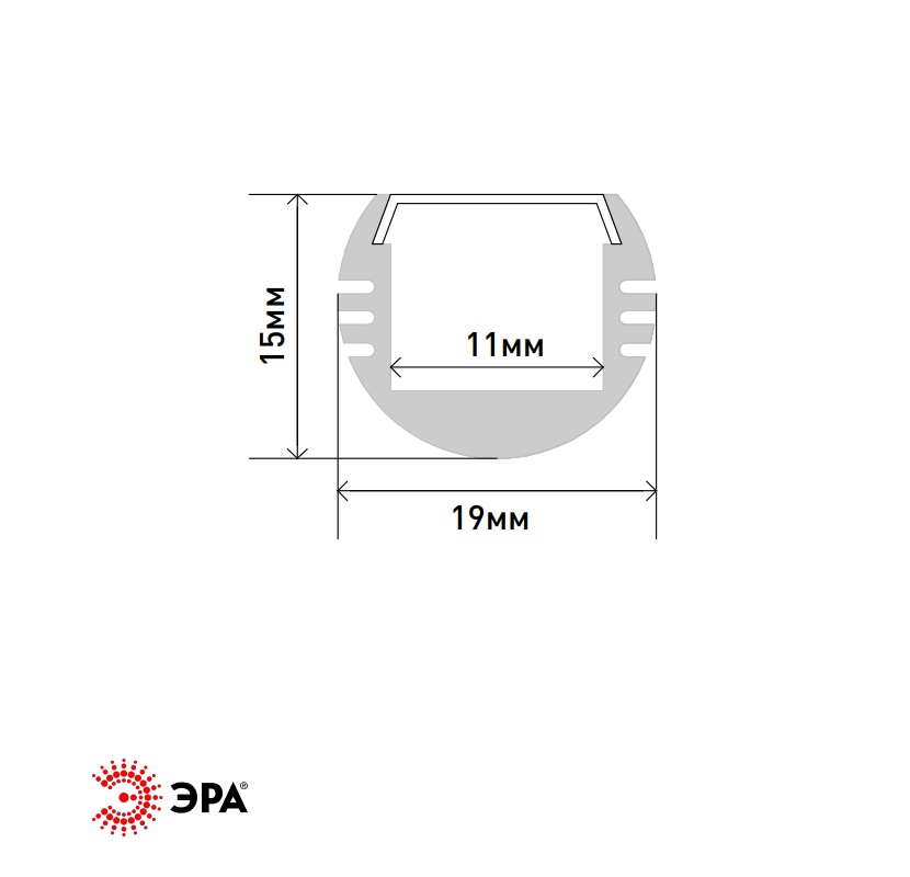 Подвесной анодированный профиль Эра 1915-1 Б0039456
