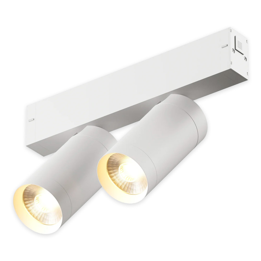 Трековый однофазный светильник AM Group AM528 WH-220V-2X10W SMART