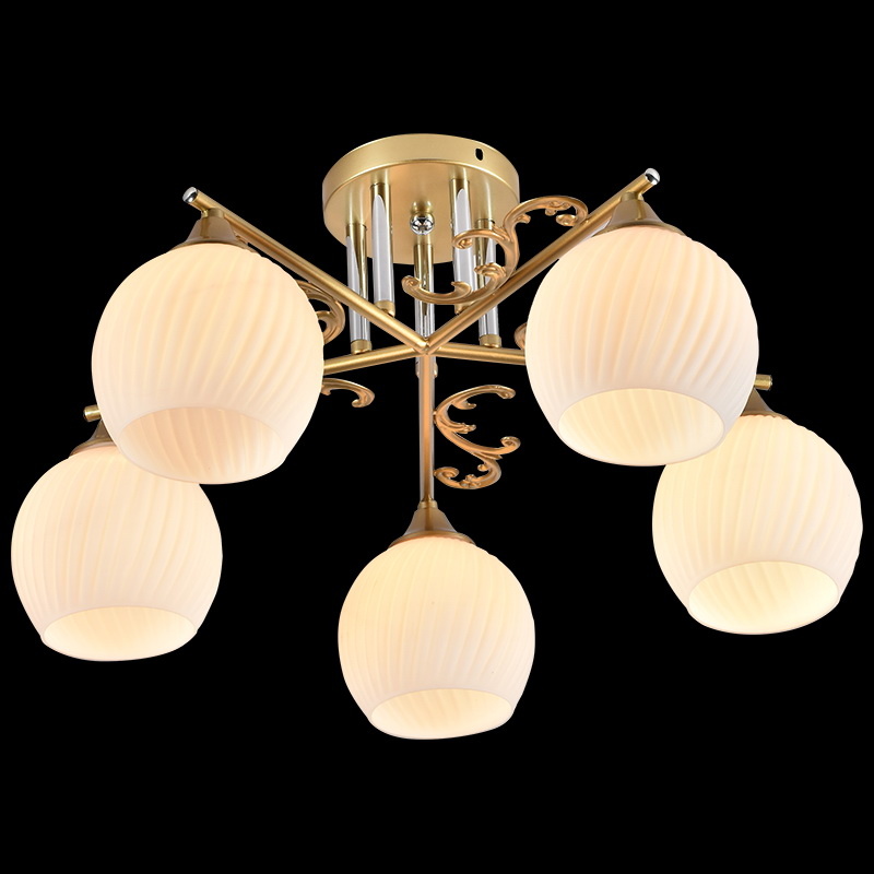 Люстра на штанге Reluce 01277-0.3-05 GOLD+CR